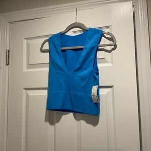 Primark Bright Blue V-Neck Tank Top